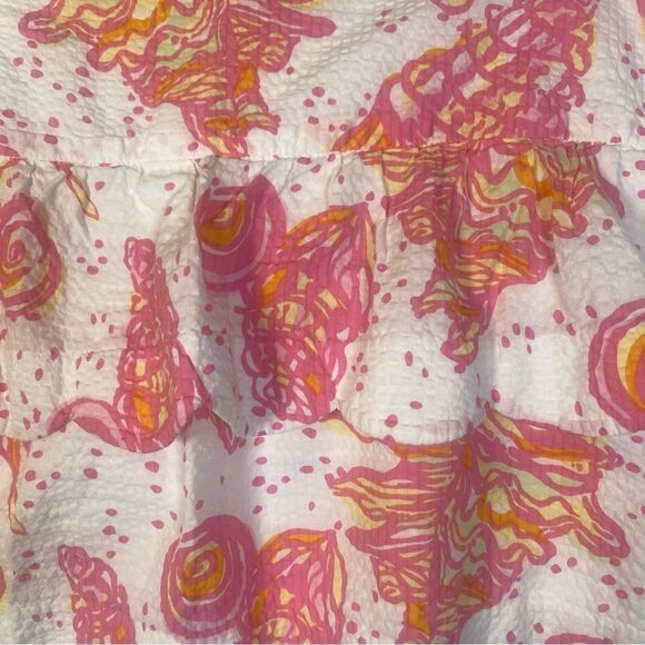 Lilly Pulitzer Tiered Scalloped Edge Conched Out Mini Skirt Size 12 - Picture 12 of 12